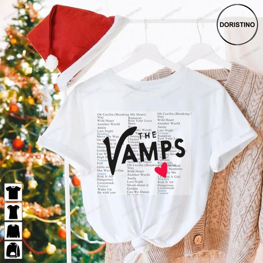 Red Heart The Vamps Limited Edition T-shirts